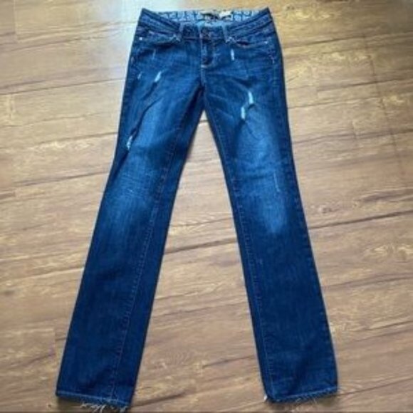 Paige Jimmy Jimmy Low Waisted Distressed‎ Jean - Picture 1 of 11